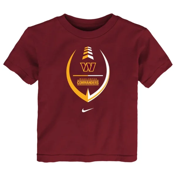 Washington commanders nike toddler football wordmark t shirt Burgundy 3T