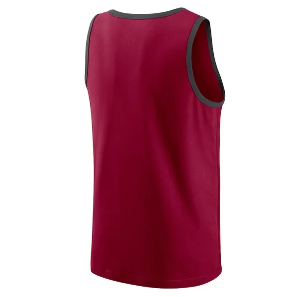 Washington commanders nike tri blend tank top Burgundy L