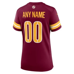 Washington commanders nike womens game custom player jersey Burgundy L
