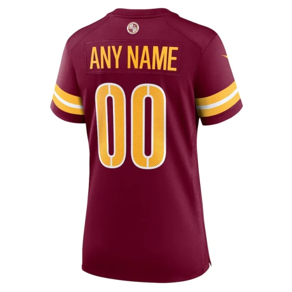 Washington commanders nike womens game custom player jersey Burgundy L