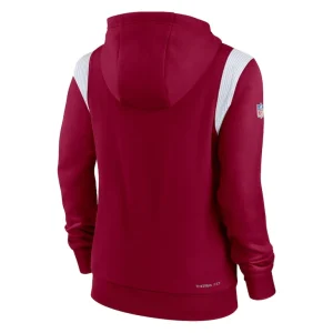 Washington commanders nike womens sideline stack performance pullover hoodie Burgundy M
