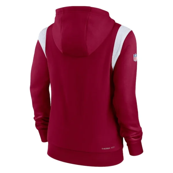 Washington commanders nike womens sideline stack performance pullover hoodie Burgundy M