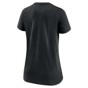 Washington commanders nike womens tri blend v neck t shirt Heathered black L
