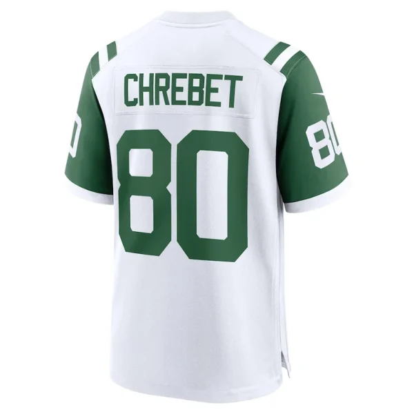 Wayne chrebet new york jets nike classic alternate retired player game jersey White L