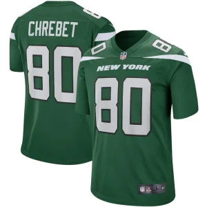 Wayne chrebet new york jets nike game retired player jersey Gotham green