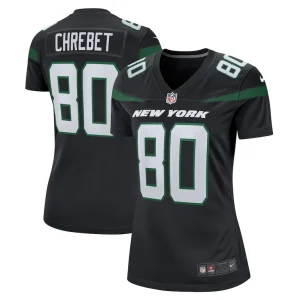 Wayne chrebet new york jets nike womens retired player jersey Black