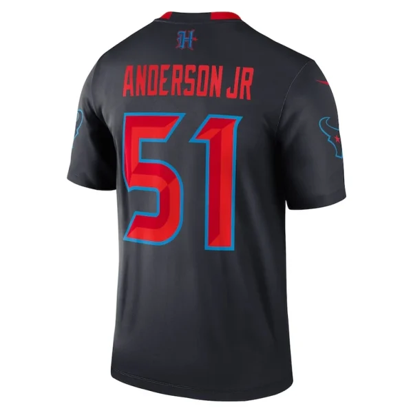 Will anderson jr. houston texans nike alternate legend player performance top Navy L