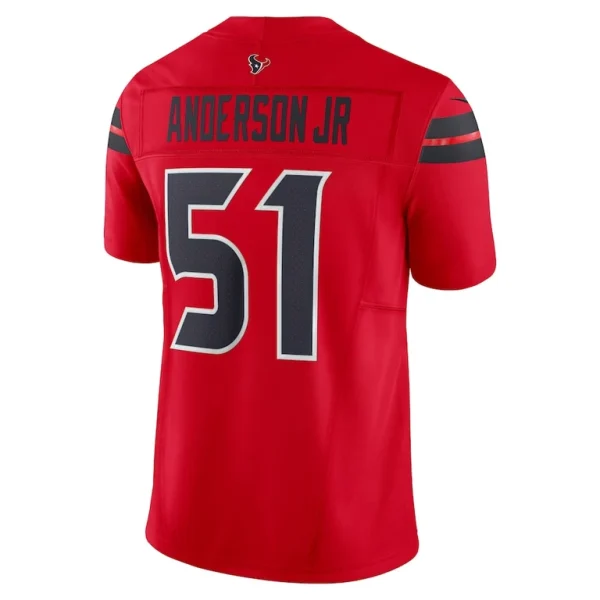 Will anderson jr. houston texans nike alternate vapor f.u.s.e. limited jersey Red L