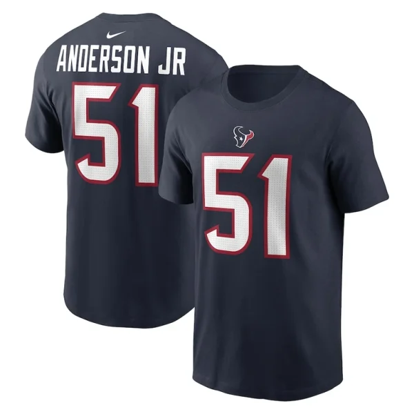 Will anderson jr. houston texans nike player name number t shirt Navy