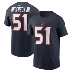 Will anderson jr. houston texans nike player name number t shirt Navy