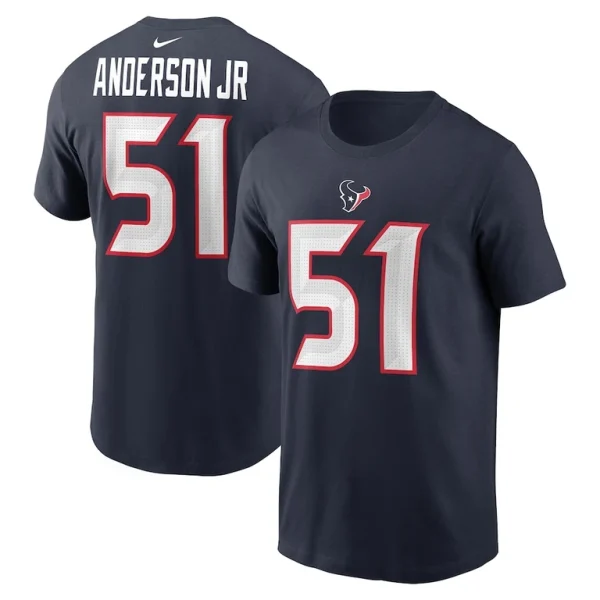 Will anderson jr. houston texans nike player name number t shirt Navy