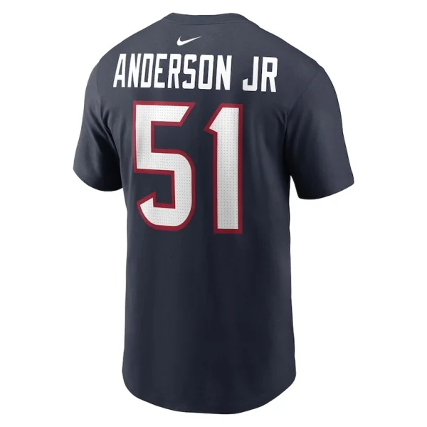 Will anderson jr. houston texans nike player name number t shirt Navy L