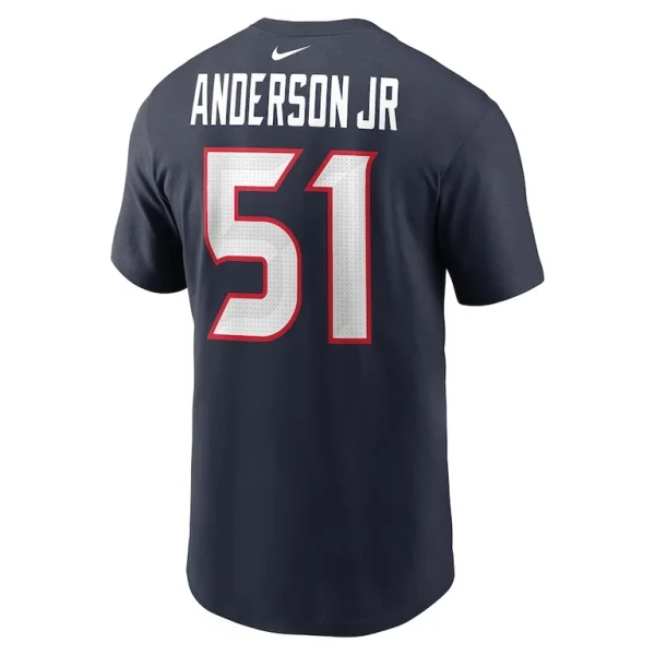 Will anderson jr. houston texans nike player name number t shirt Navy L