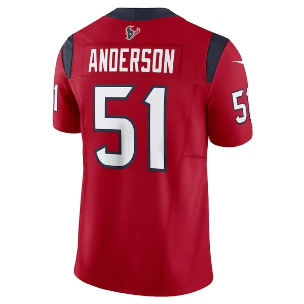 Will anderson jr. houston texans nike vapor f.u.s.e. limited jersey Red L