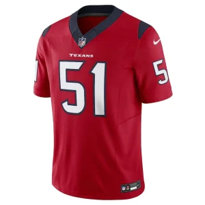 Will anderson jr. houston texans nike vapor f.u.s.e. limited jersey Red M