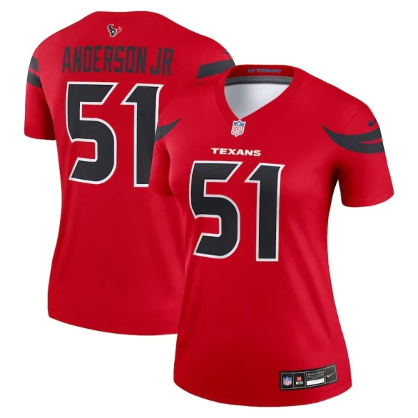 Will anderson jr. houston texans nike womens alternate legend player performance top Red