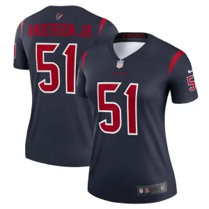 Will anderson jr. houston texans nike womens team legend player performance top Navy