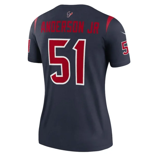 Will anderson jr. houston texans nike womens team legend player performance top Navy L