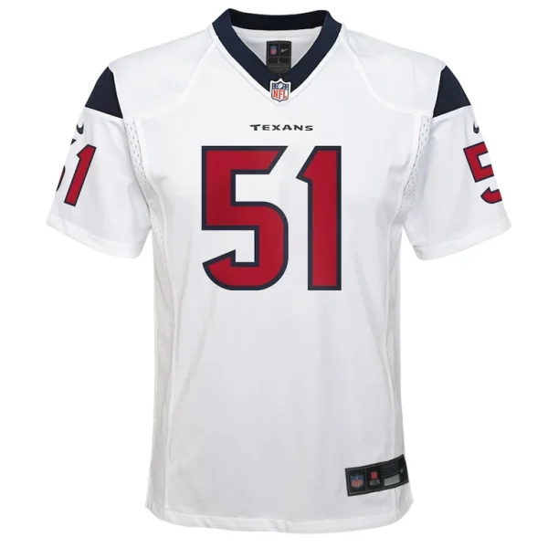 Will anderson jr. houston texans nike youth game jersey White Yth M