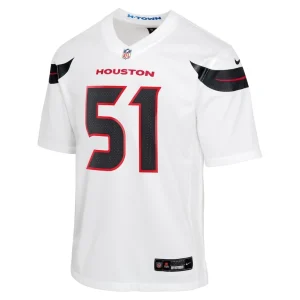Will anderson jr. houston texans nike youth game jersey White Yth M