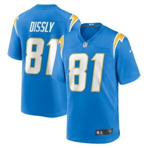 Will dissly los angeles chargers nike game jersey Powder blue