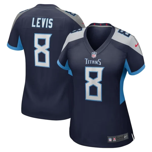 Will levis tennessee titans nike womens game jersey Navy