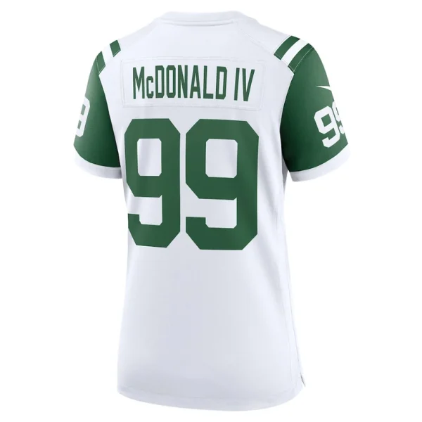 Will mcdonald iv new york jets nike womens classic alternate player game jersey White L