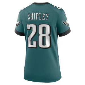 Will shipley philadelphia eagles nike womens team game jersey Midnight green L
