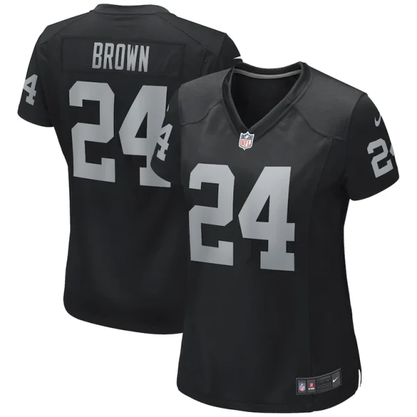 Willie brown las vegas raiders nike womens game retired player jersey Black