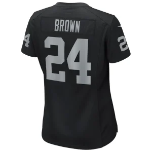 Willie brown las vegas raiders nike womens game retired player jersey Black L