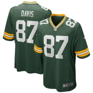 Willie davis green bay packers nike game retired player jersey Green