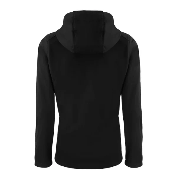Womens evoke eco softshell recycled full zip hooded jacket Cardinal M