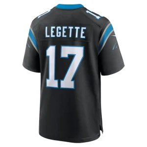 Xavier legette carolina panthers nike 2024 nfl first round pick game player jersey Black L