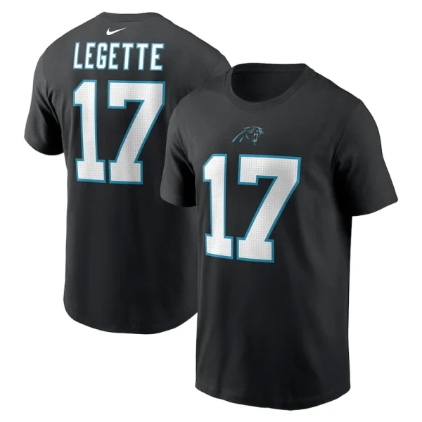 Xavier legette carolina panthers nike name number t shirt Black