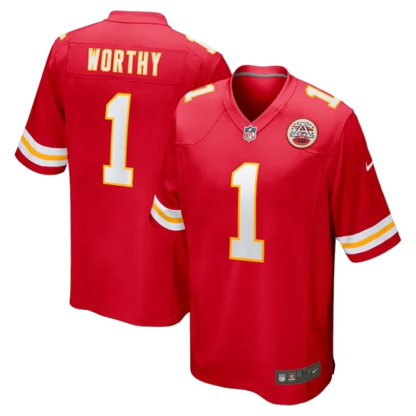 Xavier worthy kansas city chiefs nike player game jersey Red