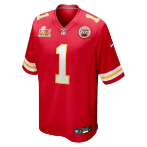 Xavier worthy kansas city chiefs nike super bowl lix game jersey Red M
