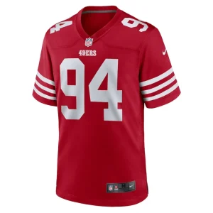 Yetur gross matos san francisco 49ers nike team game jersey Scarlet S