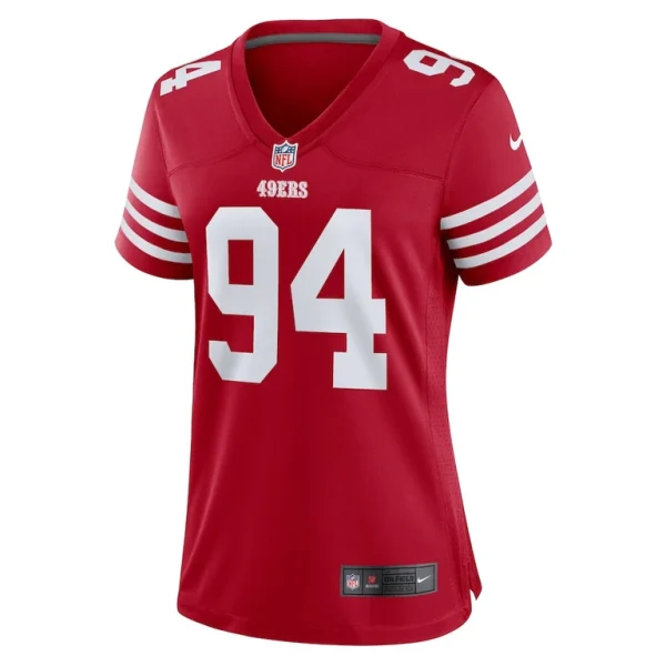 Yetur gross matos san francisco 49ers nike womens team game jersey Scarlet S
