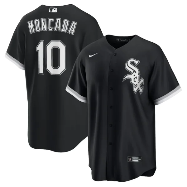 Yoan moncada chicago white sox nike alternate replica player name jersey Black