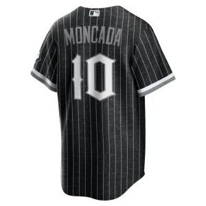 Yoan moncada chicago white sox nike city connect replica player jersey Black L