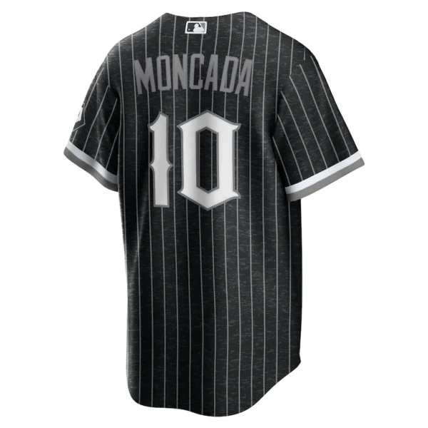 Yoan moncada chicago white sox nike city connect replica player jersey Black L