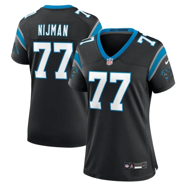 Yosh nijman carolina panthers nike womens game jersey Black