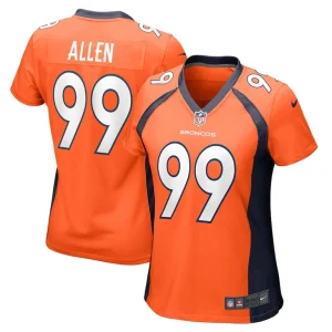 Zach allen denver broncos nike womens game player jersey Orange