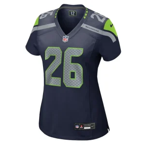 Zach charbonnet seattle seahawks nike womens team game jersey College navy M
