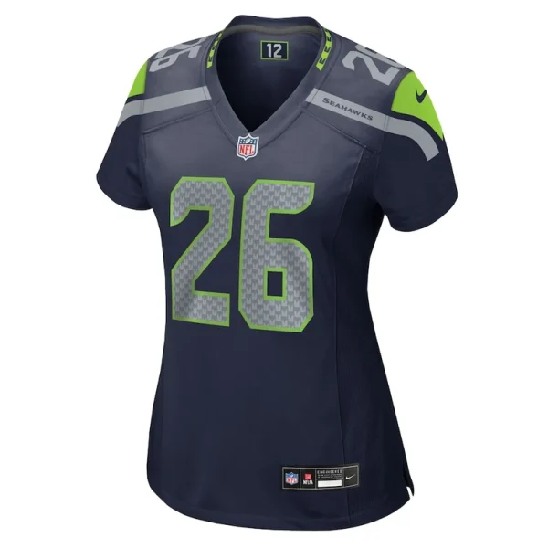 Zach charbonnet seattle seahawks nike womens team game jersey College navy M