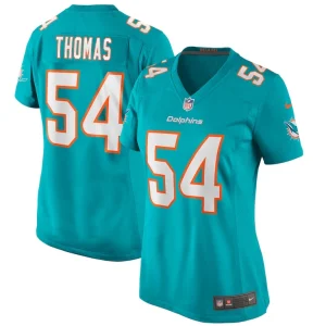 Zach thomas miami dolphins nike womens game retired player jersey Aqua