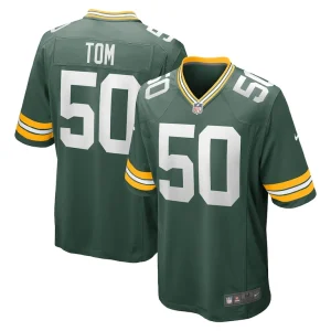 Zach tom green bay packers nike game player jersey Green
