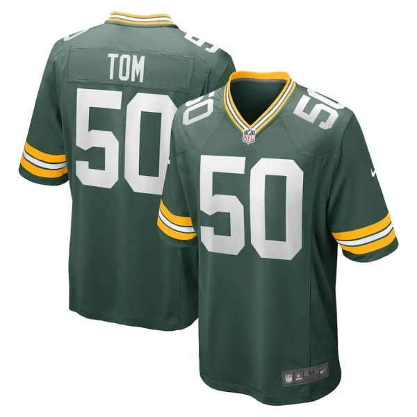 Zach tom green bay packers nike game player jersey Green