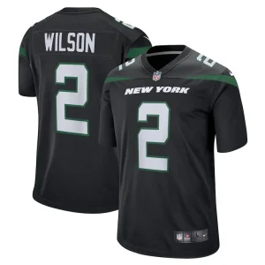Zach wilson new york jets nike alternate game jersey Black