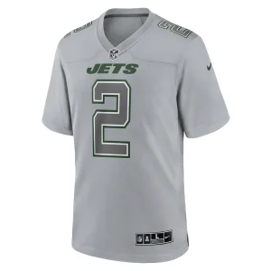 Zach wilson new york jets nike atmosphere fashion game jersey Gray M